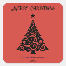 Elegant rood vrolijk kerstboom vakantie cadeau