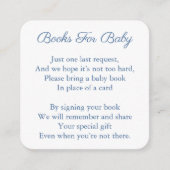 Elegant Rood Wit Blauw Vlag Monogram Baby shower Informatiekaartje (Voorkant)