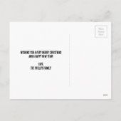 Elegant Rood Wit Vrolijk Kerstfeest Feestdagenkaart (Achterkant)