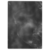 Elegant rood zwart goud meisjesachtig geometrisch klembord (Achterkant)