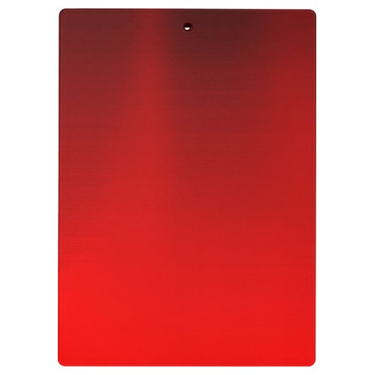 Elegant rood zwart goudglitter monogram klembord (Achterkant)