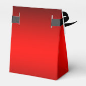 Elegant rood zwart hoge hak schoen bedankdoosjes (Achterkant)