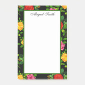 Elegant roodgeel roze en Paars Roos ventilator Post-it® Notes (Voorkant)