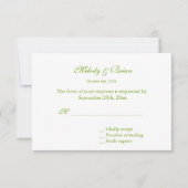 Elegant  roodgele bloemen RSVP (Voorkant)