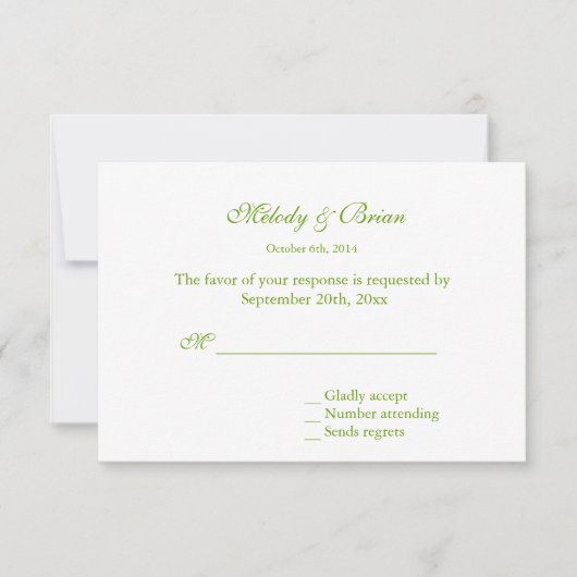 Elegant  roodgele bloemen RSVP (Voorkant)