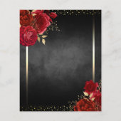 Elegant Roos 100th Birthday Save the Date Budget (Achterkant)