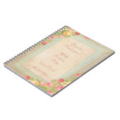 Elegant  Roos 80e verjaardag Notitieboek (Linkerzijde)