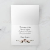 Elegant roos 90ste verjaardagskaart voor oma kaart (Binnen)