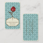 Elegant roos aanpasbaar visitekaartje (Voorkant / Achterkant)