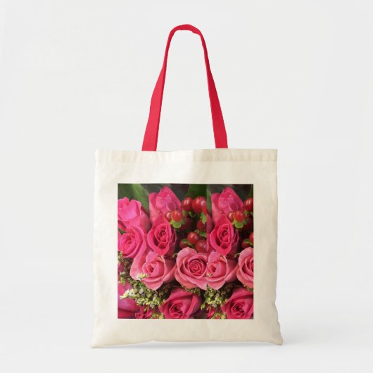 Elegant Roos Afbeelding Canvas tas (Voorkant)