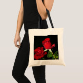 Elegant Roos Afbeelding Canvas tas (Voorkant (product))
