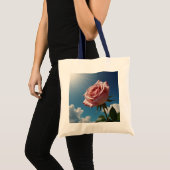 Elegant Roos Afbeelding Canvas tas (Voorkant (product))
