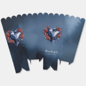 Elegant roos arrangement met goudkleurig blad bedankdoosjes (Ongevouwen)