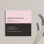 Elegant Roos Black Lips Make-up Artist Vierkante Visitekaartje