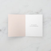 Elegant Roos Bloemen Romance Moederdag Kaart (Binnen)