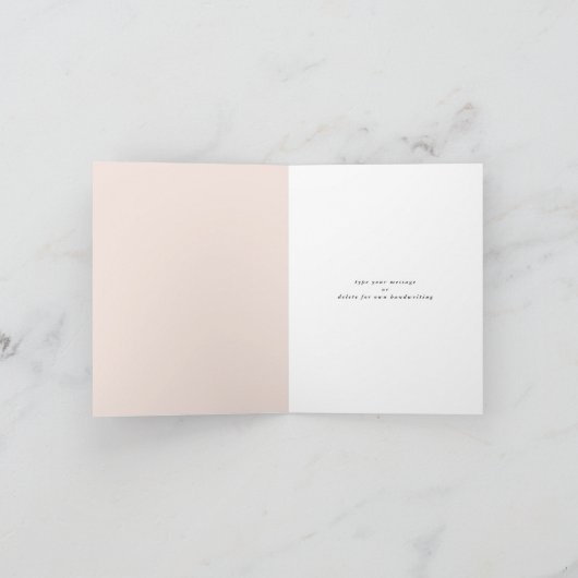 Elegant Roos Bloemen Romance Moederdag Kaart (Binnen)