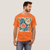 Elegant Roos Bloom Design T-shirt (Voorkant volledig)