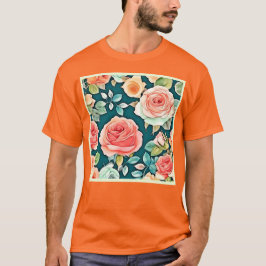 Elegant Roos Bloom Design T-shirt