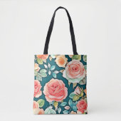 Elegant Roos Bloom Design Tote Bag (Voorkant)