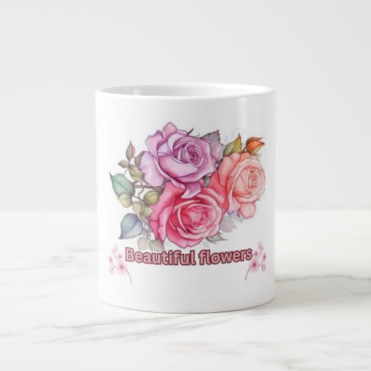 Elegant Roos Bloom Mok Design (Voorkant)
