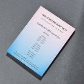 Elegant Roos Blue Gradient Beauty Salon Flyer