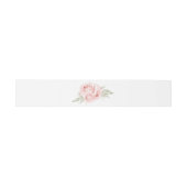 Elegant Roos Blush Pink Floral Weddenschap Uitnodigingen Wikkel (Vlak)