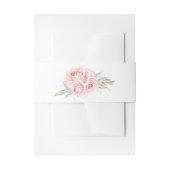 Elegant Roos Blush Pink Floral Weddenschap Uitnodigingen Wikkel (Voorkant Voorbeeld)