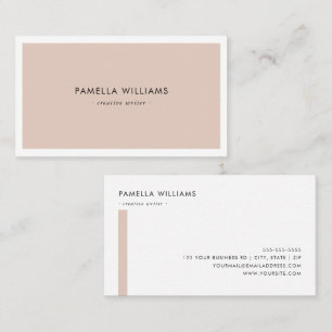 Elegant Roos Border Professional en minimalistisch Visitekaartje