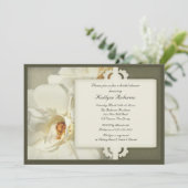 Elegant Roos Bridal Shower Invitation Kaart (Staand voorkant)