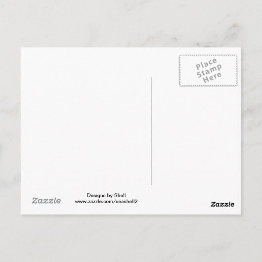 Elegant Roos Briefkaart (Achterkant)