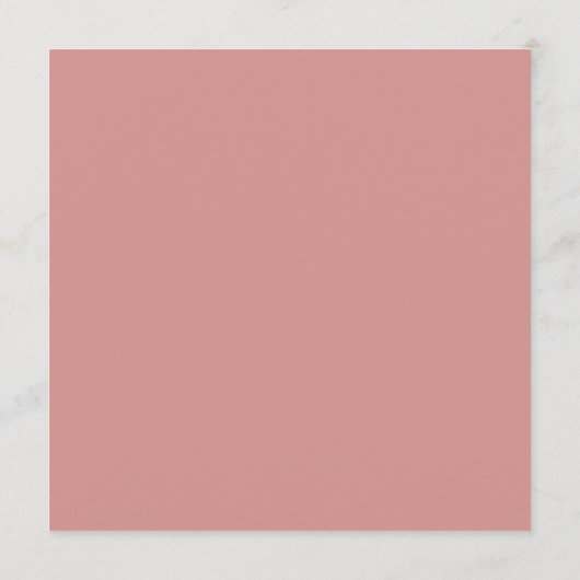 Elegant  roos bruiloft programmakaart (Achterkant)