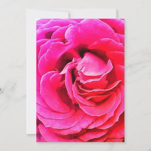 Elegant Roos bruiloft uitnodiging Kaart (Achterkant)