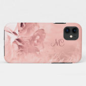 Elegant roos Case-Mate iPhone case (Achterkant (horizontaal))