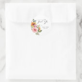 Elegant Roos Chic Ronde Sticker (Tas)