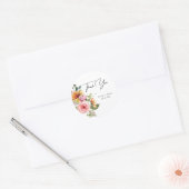 Elegant Roos Chic Ronde Sticker (Envelop)