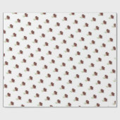 Elegant Roos Corsage Cadeaupapier (Vlak)