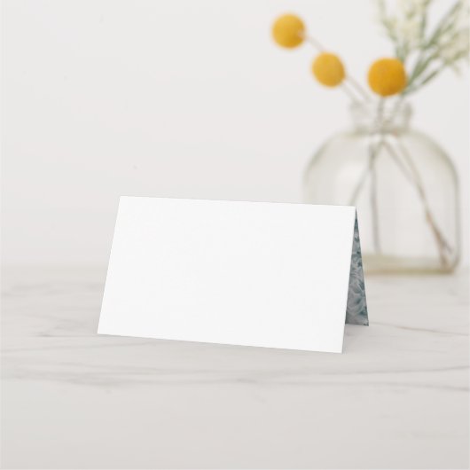 Elegant Roos Crest w / Bow | Monogram bruiloft Plaatskaartje (Achterkant)