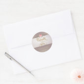 Elegant Roos Dank je Sticker (Envelop)