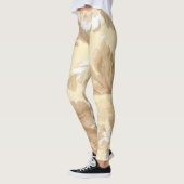 Elegant Roos en leder Leggings (Links)