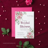 Elegant Roos & Eucalyptus krans Vrijgezellenfeest Kaart