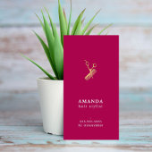 Elegant Roos Faux Gold Scissors Comb Haarstylist Visitekaartje