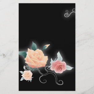 Elegant Roos Floral  briefpapier