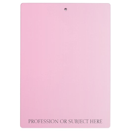 Elegant Roos Floral Monogram Chic Klembord (Achterkant)