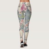 Elegant Roos Floral Print Leggings (Achterkant)