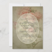  Elegant Roos Floral Sage Green Foliage Bee Kaart (Voorkant)