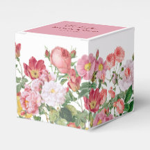 Elegant Roos Florals Wedding Favor Box