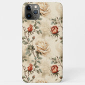 Elegant  Roos Flower Beige Floral Design Case-Mate iPhone Case (Achterkant)