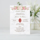 Elegant Roos Flower Custom Vrijgezellenfeest Kaart (Staand voorkant)