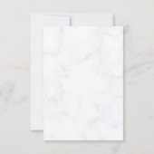 Elegant Roos Flower Custom Vrijgezellenfeest Kaart (Achterkant)