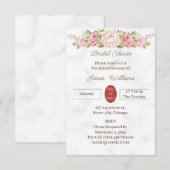 Elegant Roos Flower Custom Vrijgezellenfeest Kaart (Voorkant / Achterkant)